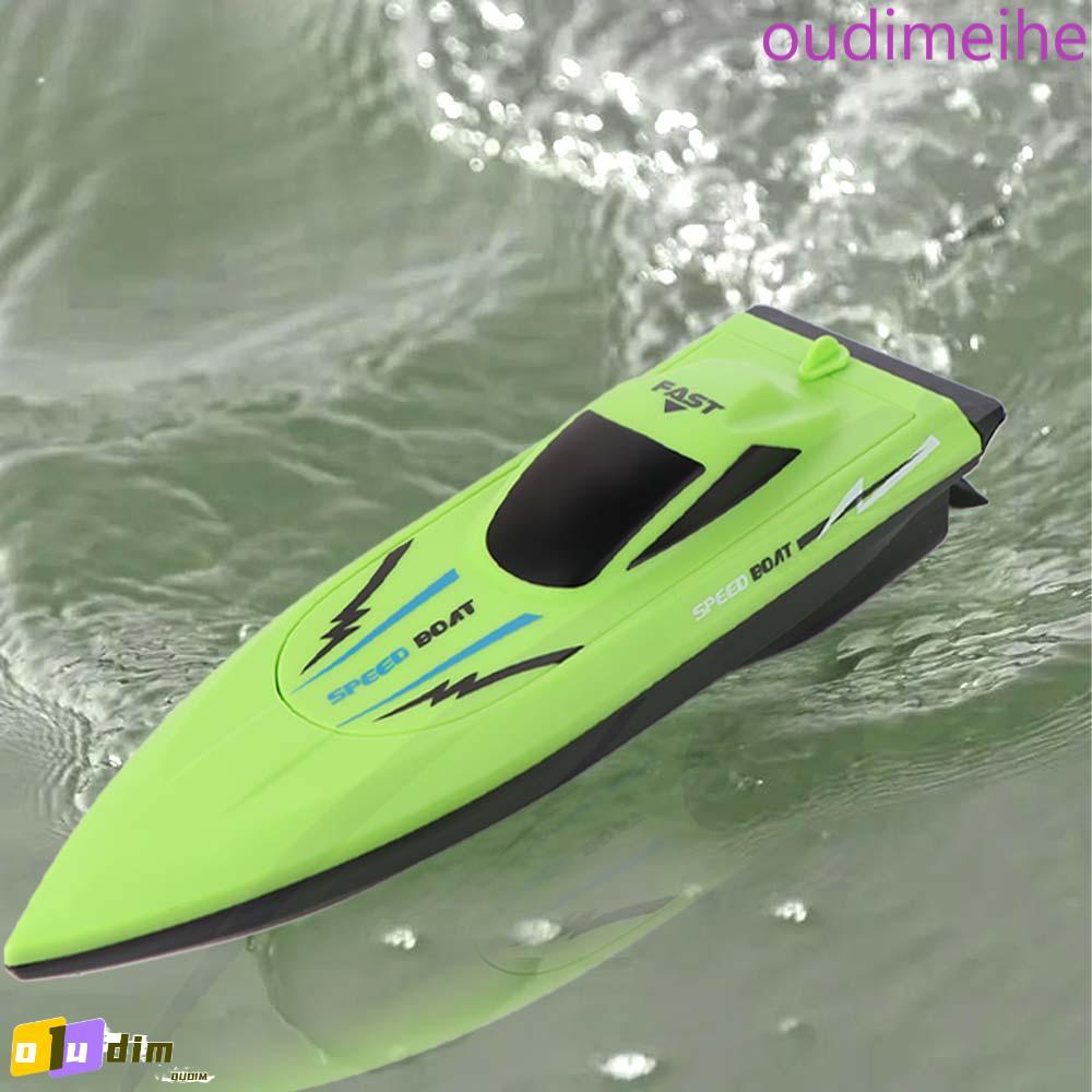 Barcos OUDIMEIHE Racer RC , Barco De Controle Remoto À Prova D'água De Alta Velocidade , Brinquedo De Lancha Sem Fio De