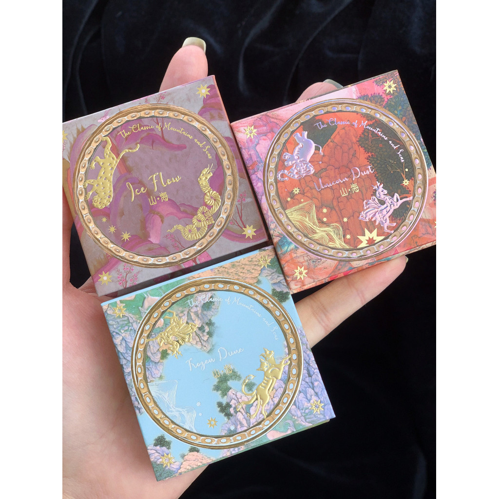 Girlcult destaque montanha mar fosco sombra nariz sombra Blush destaque tudo-em-um placa lua mar flor de pêssego fonte P
