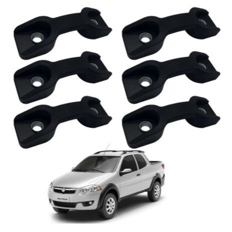 Gancho Da Caçamba Fiat Strada Fiat Toro Kit 6 peças