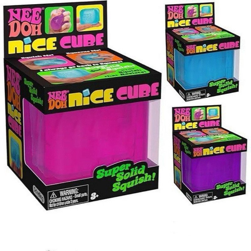 2026 Brinquedo Anti-stress Squishy de Maltose em Forma de Cubo de Gelo Grande, Brinquedo Fidget de Descompressão com Rec