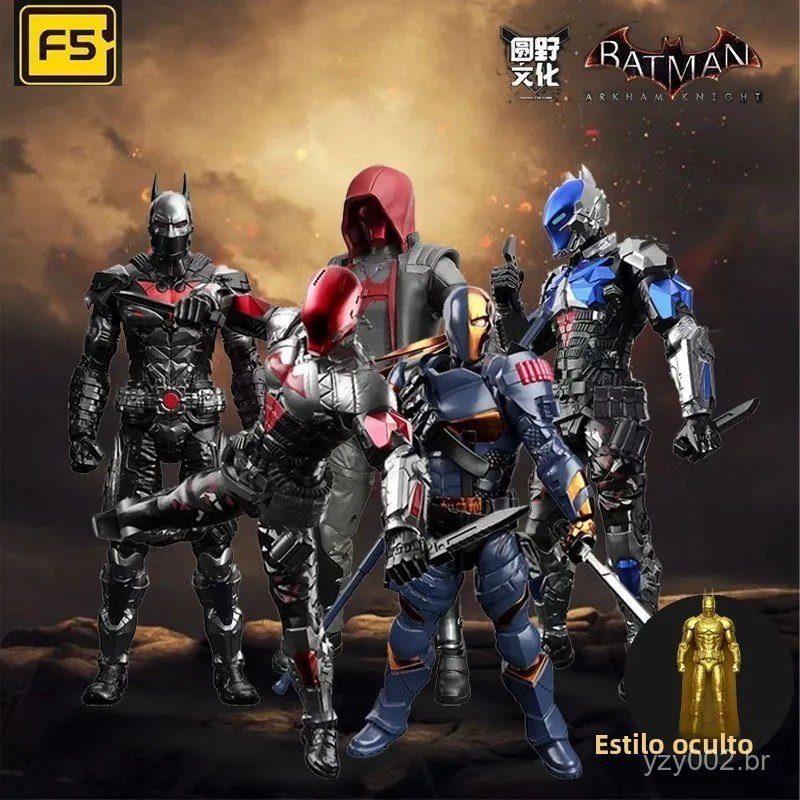 Figura do Batman DC Liga da Justiça, Cavaleiro de Arkham, Sino do Funeral, Capuz Vermelho, Brinquedo de Montagem, Figura