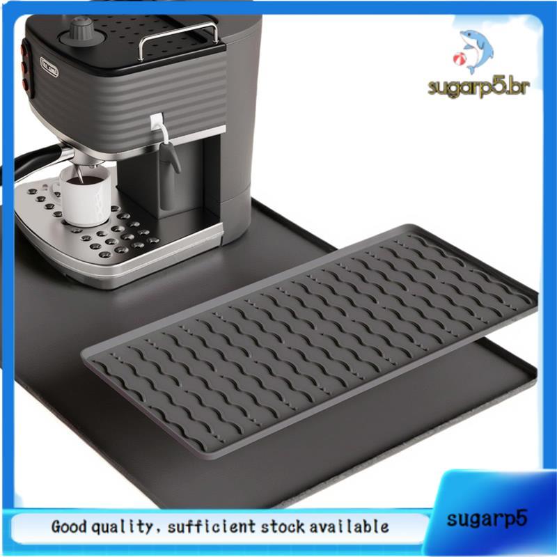 Tapete De Secagem Para Balcão De Cozinha Máquina De Café Expresso (Preto) Bar