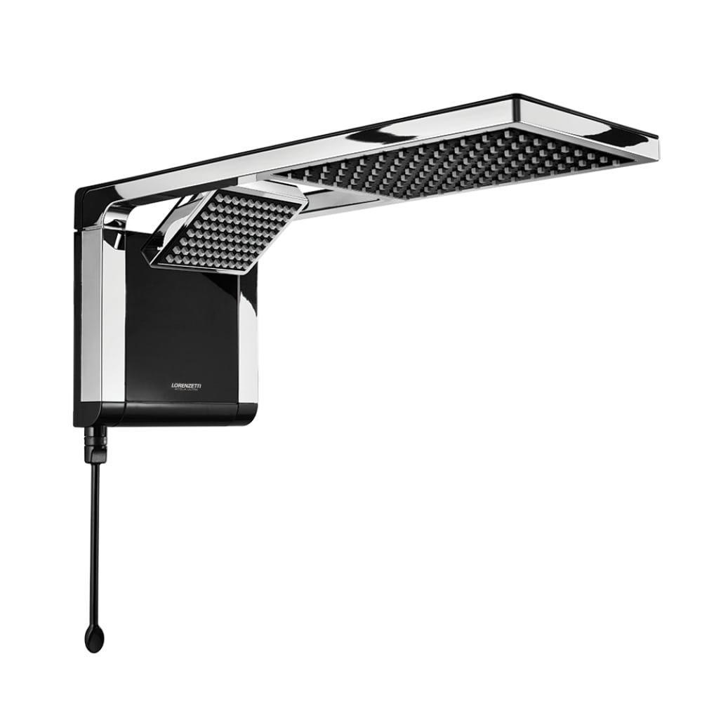 Chuveiro Lorenzetti Acqua Duo Preto/Cromado 5500W
