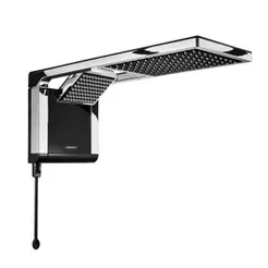 Chuveiro Lorenzetti Acqua Duo Preto/Cromado 5500W
