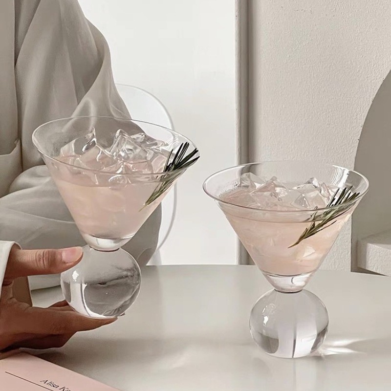Taça de martini com bolinhas estilo japonês, taça de coquetel de haste curta, taça de champanhe, copo fino, xícara de ca