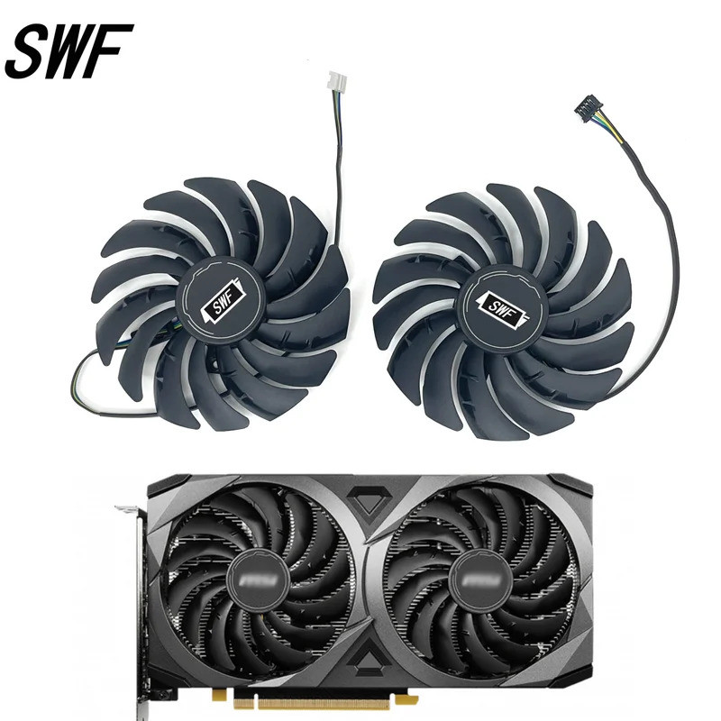 * Novo Ventilador cooler De Placa Gráfica 95mm PLD10010S12HH RTX3060 Para MSI RTX 3070 3060 3060Ti Ventus 2X OC *
