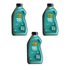 Kit 3 óleos Motor 20w50 Bardahl Maxtec Performance Mineral 1l