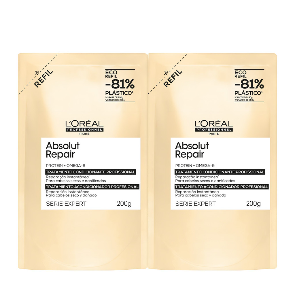 Kit L'Oréal Professionnel Absolut Repair Máscara Refil Extra (2 unidades)