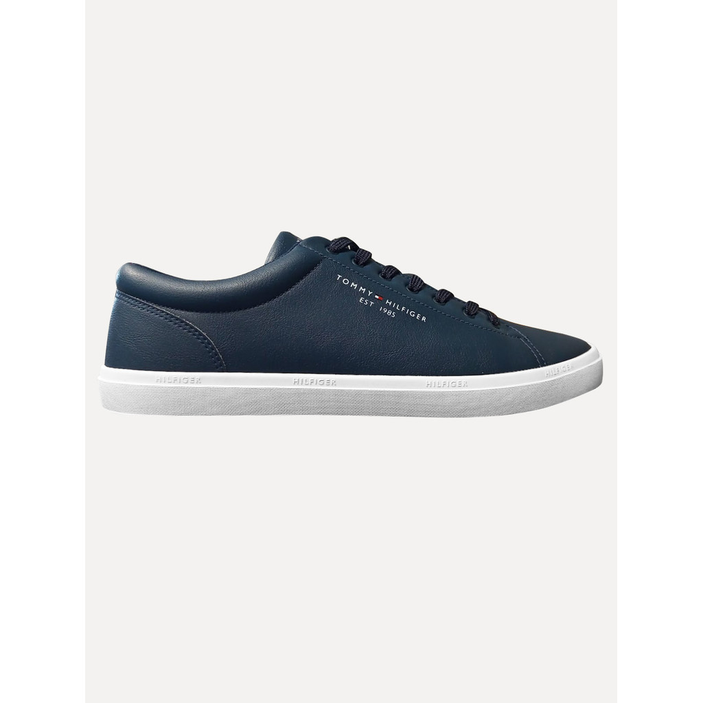 Tênis Tommy Hilfiger Masculino Couro Harrison Original Azul Marinho