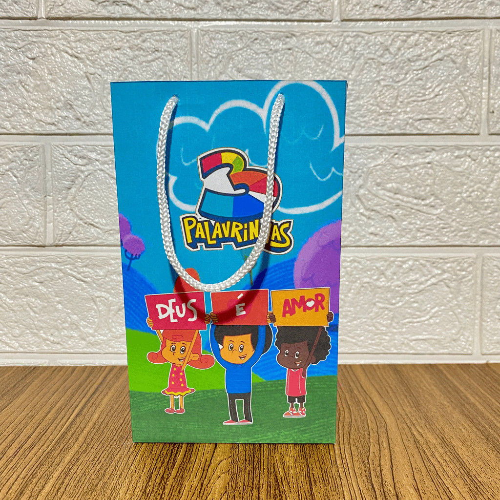 KIT PEGUE E MONTE SACOLINHAS  para Festas Mimos Aniversários Lembrancinhas 3 PALAVRINHAS