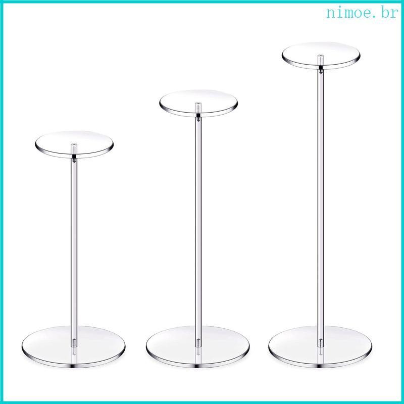 Nim Round Barbell Pedestal Display T-Shape Riser Stand Para Relógio