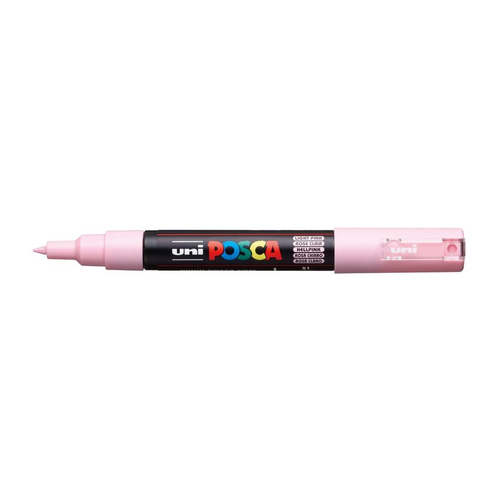 Caneta Posca PC-1M Rosa Claro Uni-Ball · foto 2