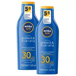 Kit 2 Protetor Solar Nivea Sun Protect & Hidrata FPS 30 Loção 125ml