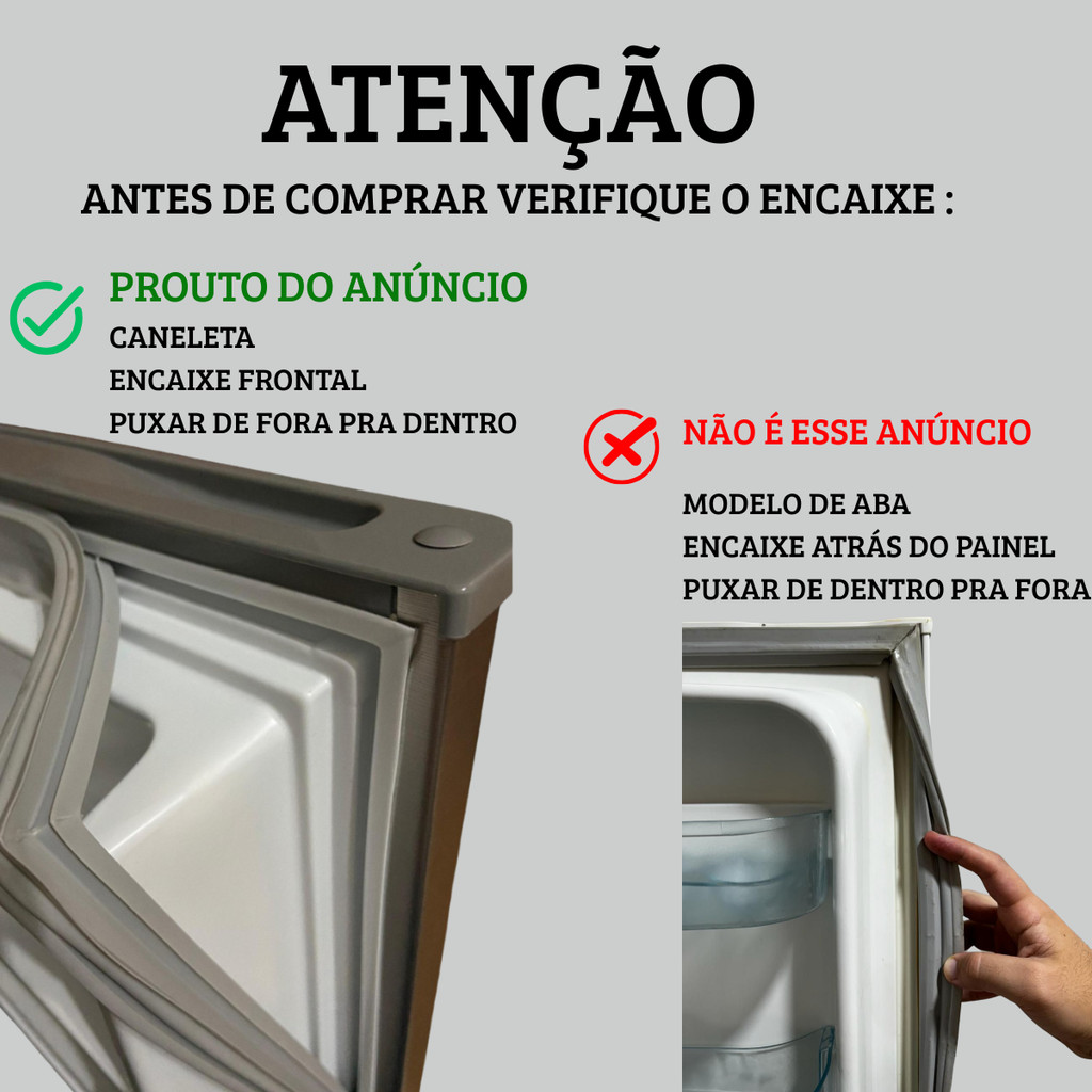2 Gaxetas Porta Expositor Para Refrimate Visa Cooler 65x155