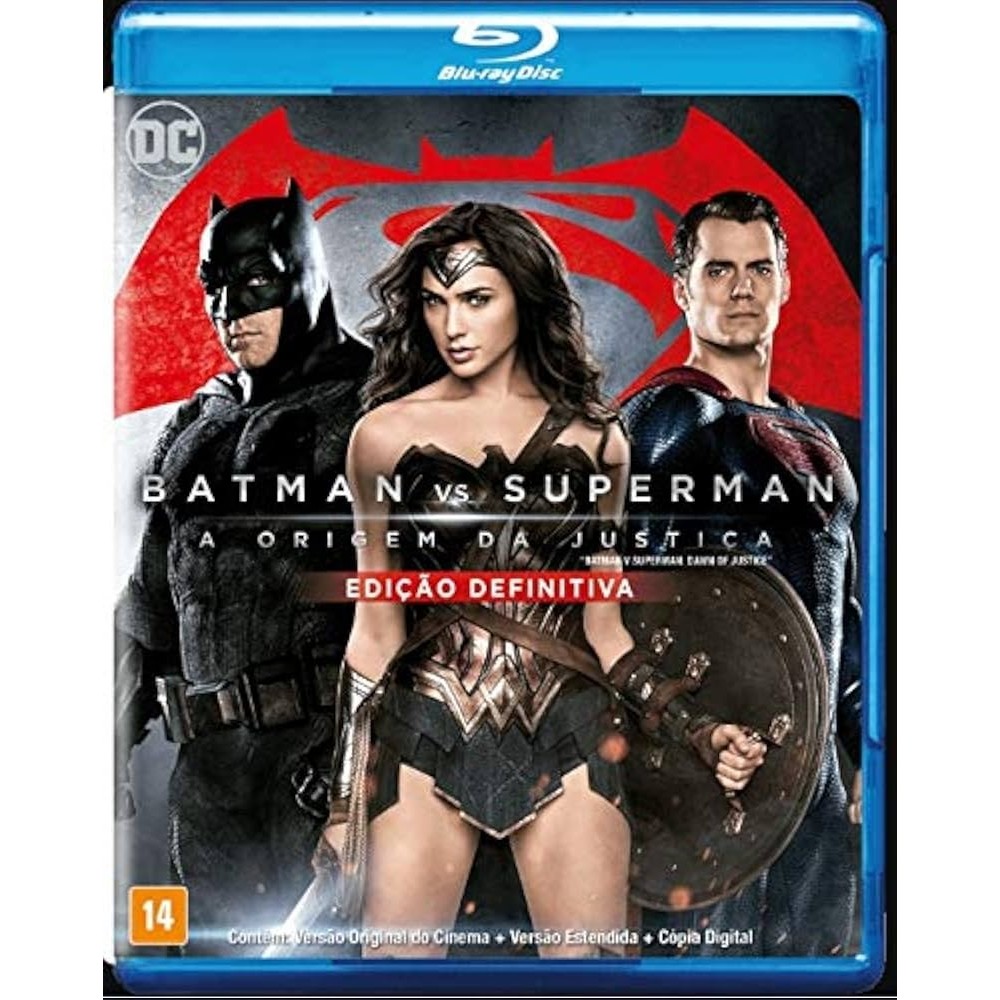 DVD Batman vs Superman - Edição Definitiva (Blu-ray) disco duplo direção Zack Snyder