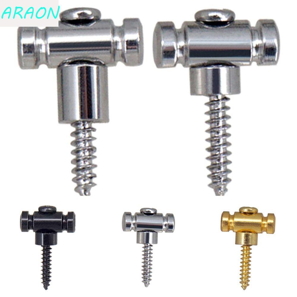 ARAON 2 Pçs/set Botão De Pressão De Corda De Guitarra , Guia De Acorde Fixo Rolo Retentor De Árvores De Cordas
