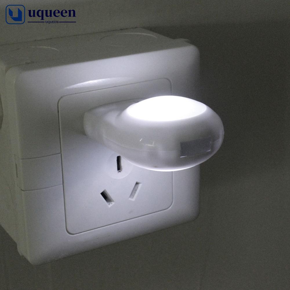 UQUEEN Mini LED Caracol Luz Noturna Auto Noite Lâmpada Embutida Sensor De Controle Parede Para O Bebê Crianças Quarto Ue