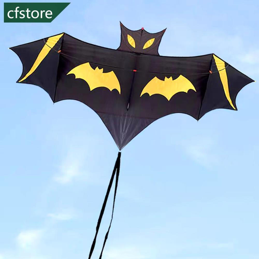 CFSTORE 1.6m Grande Morcego Pipa Realista Fácil De Voar Delta Kite Para Crianças Iniciantes Ao Ar Livre Praia Diversão B