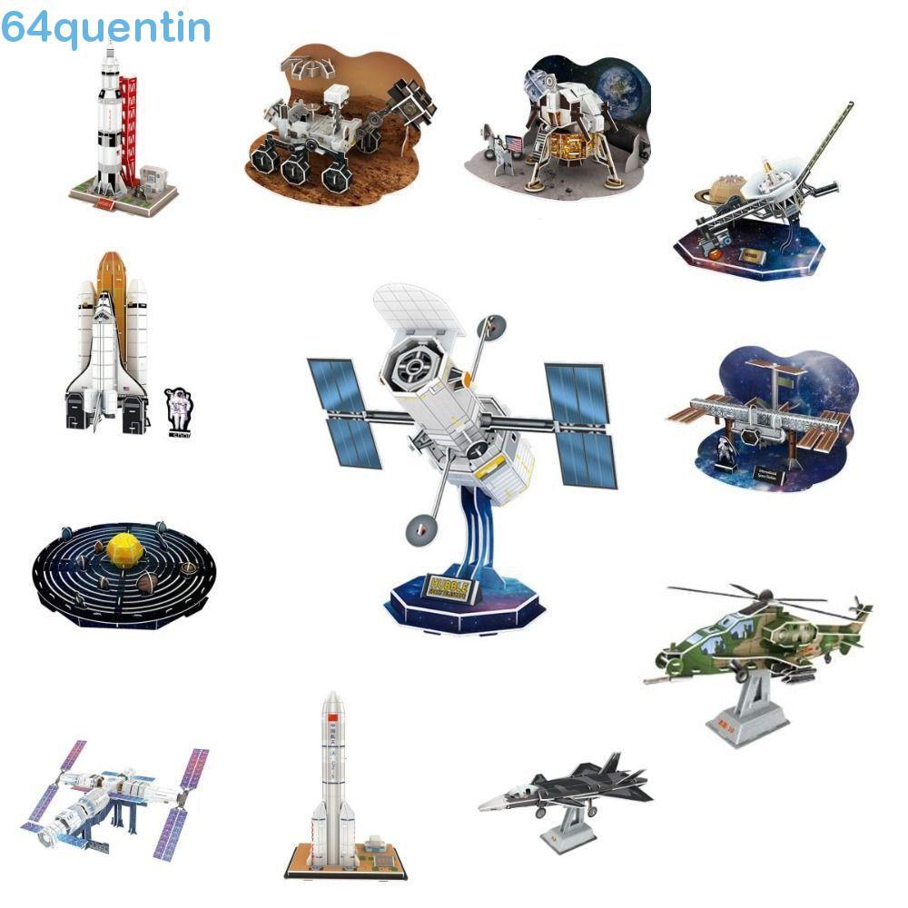 Estação Espacial Internacional Em Miniatura QUENTIN , Quebra-Cabeça De Papel De Nave 3D DIY , Módulo Lunar J-20 Apollo