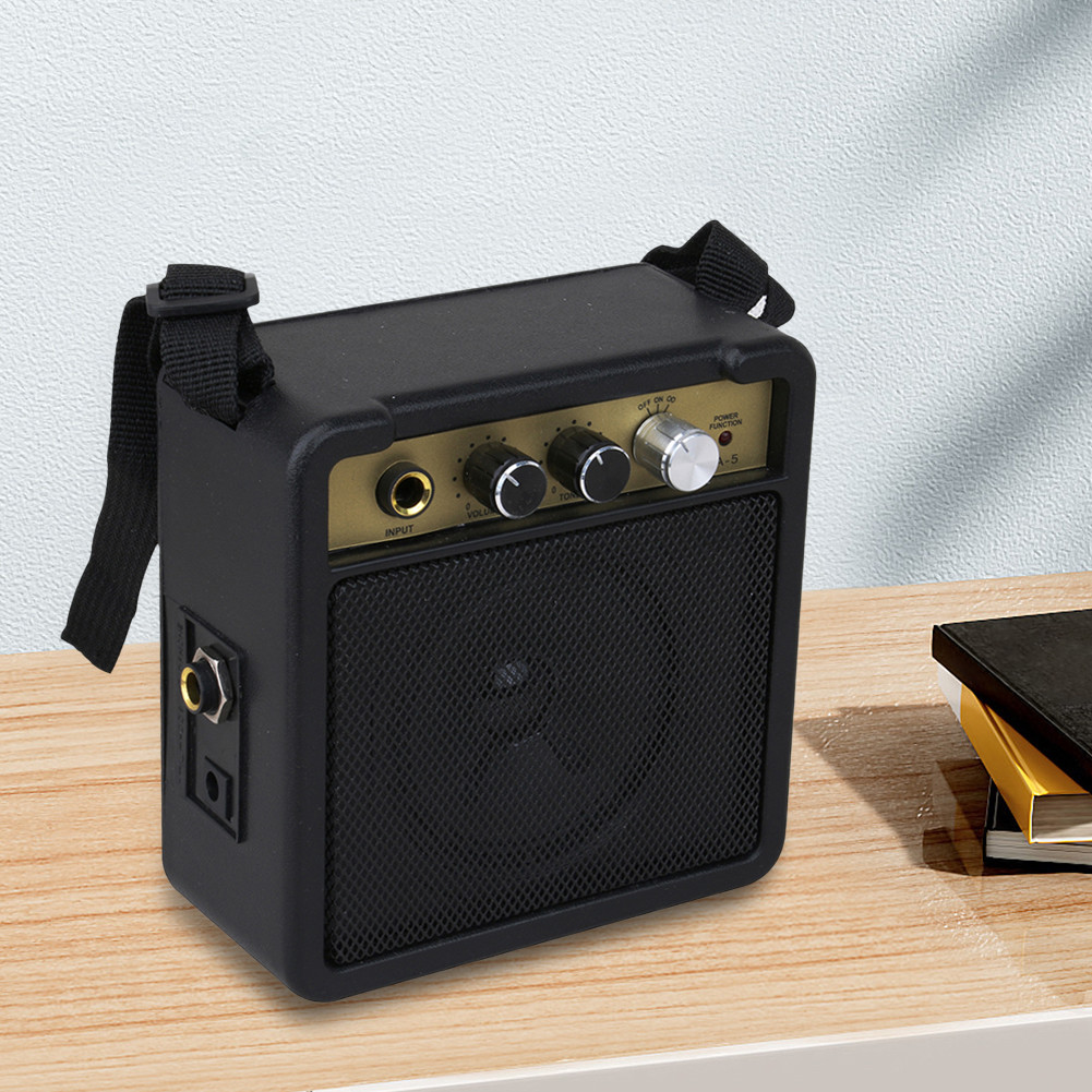Amplificador De Guitarra Mini Alto-Falante Portátil Acústica 5W Baixo Consumo De Energia Acessórios De Instrumento Music