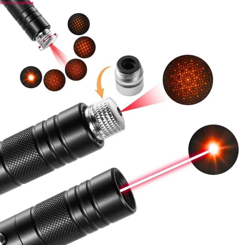 Caneta De Demonstração A Laser TIANCHUANG , Alta Potência Com Tampa Estrela , Ponteiro Verde Vermelho , Luz/Vermelha