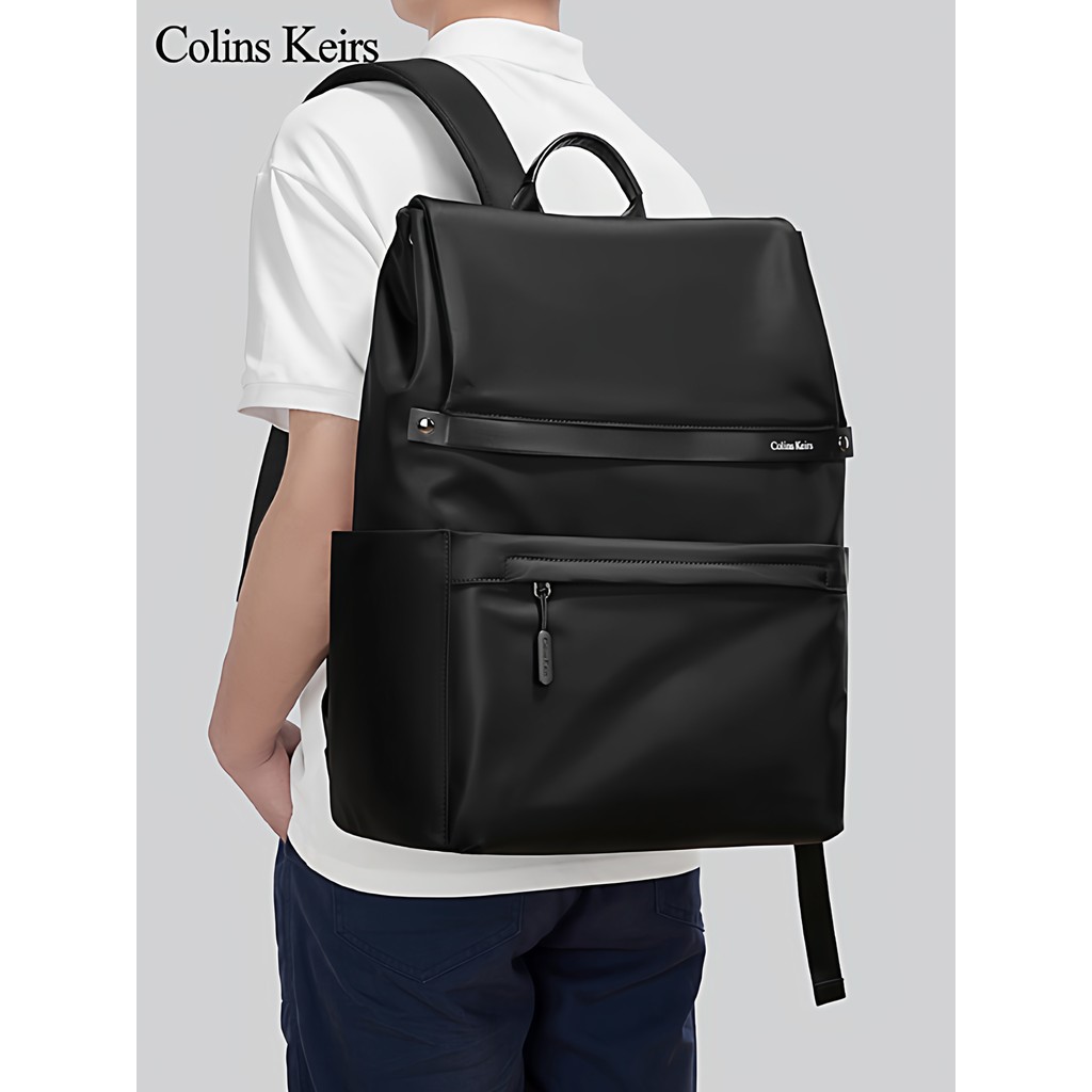 Mochila Colins Keirs Mochila para computador de 17.3 polegadas de grande capacidade para viagem de negócios masculina Ca