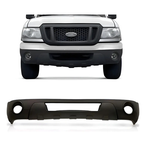 Spoiler Do Parachoque Dianteiro Ranger 2005 A 2009 C/ Furo Preto