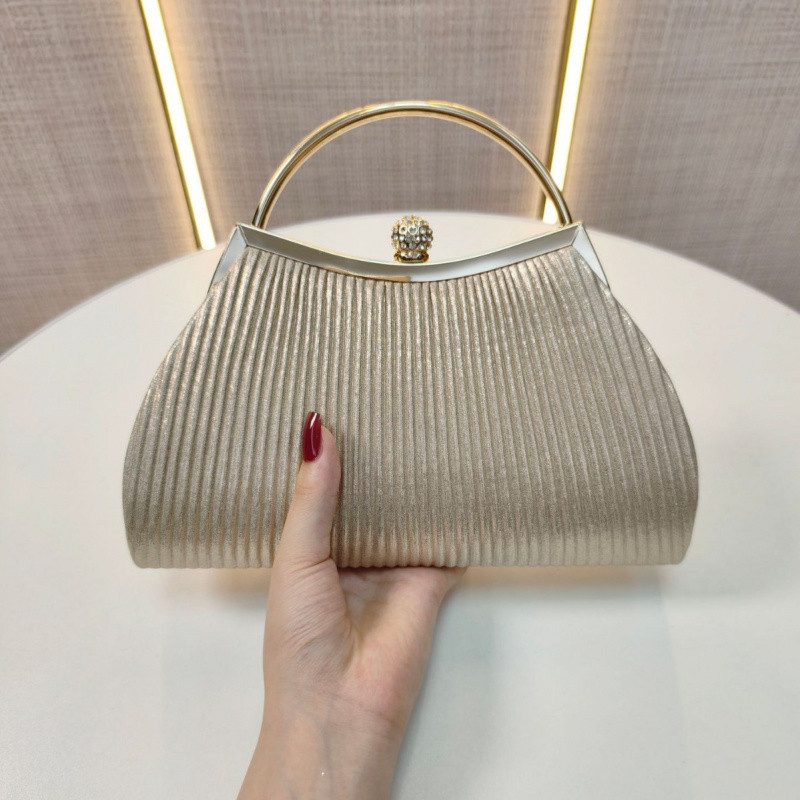 Nova bolsa de noite, bolsa de festa, bolsa de vestido com strass, bolsa plissada, bolsa cheongsam, bolsa feminina elegan