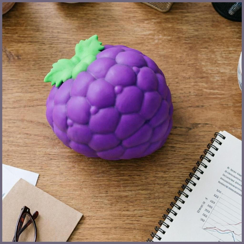 Squeeze Uva Brinquedo Macio Engraçado Calmante Brinquedos Para Estudantes Adultos Sala De Aula Escola Trabalho Estudo Fi