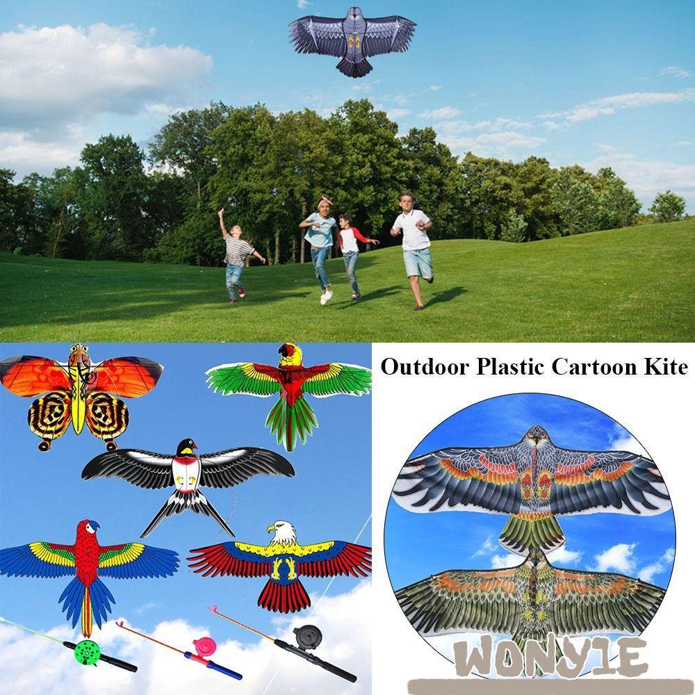 WONY1E Pipas De Águia Grandes , Brinquedo DIY 30cm Kite De Plástico , Crianças Desenhos Animados Pássaros Voadores