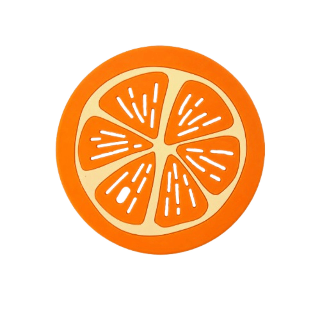 Descanso de Panela Silicone Formato de Frutas Antiaderente Flexível