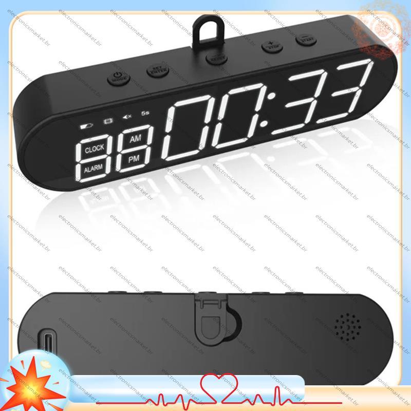 [Em Vendas E] Temporizador De Ginástica Portátil 1000mAh Multifuncional Fitness Sports Intervalo Workout Timer Com Despe