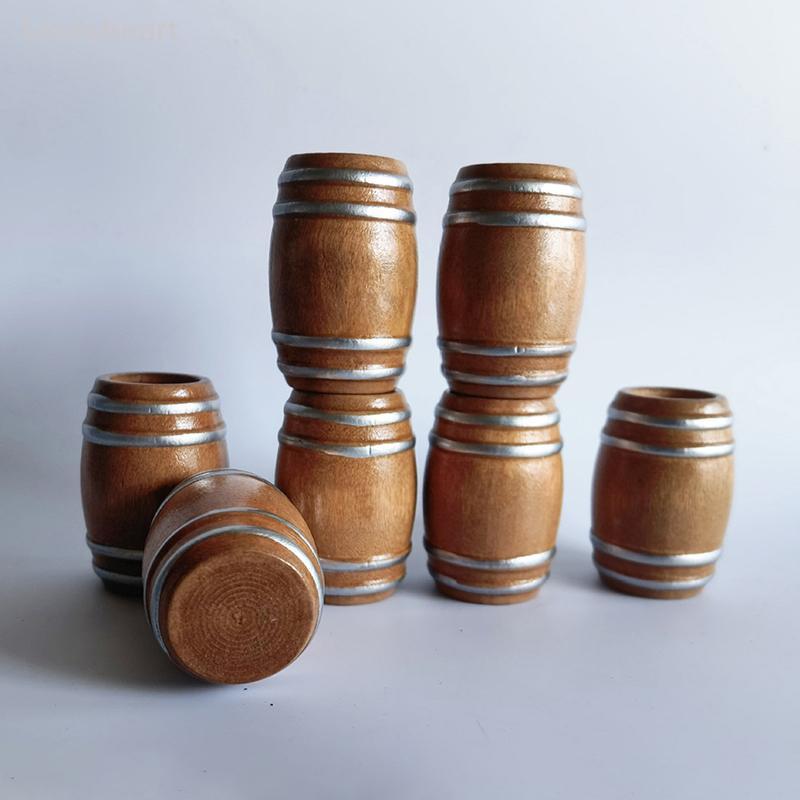 < Louish > 1 : 12 Minúsculo Barril De Vinho Tinto De Madeira Em Miniatura Cerveja Design Bonito E Elegante Para Casa De