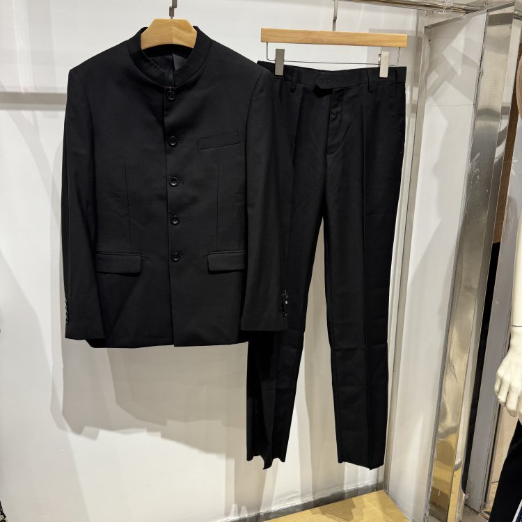 Vishan Vaness Masculino High-End Lã Mulberry Seda Preto Cinza Azul Marinho Chinês Terno de Montanha Terno Tag Preço 6498