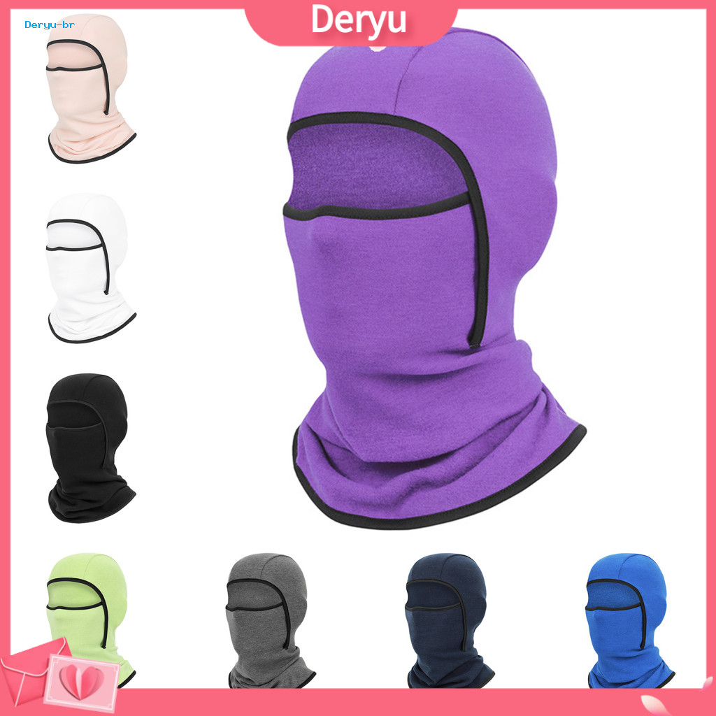 Skiing Winter Headgear Elastic Fabric Ski Motorcycle Mask Full Face Windproof Thermal Hat for Snowboarding Outdoor Sport