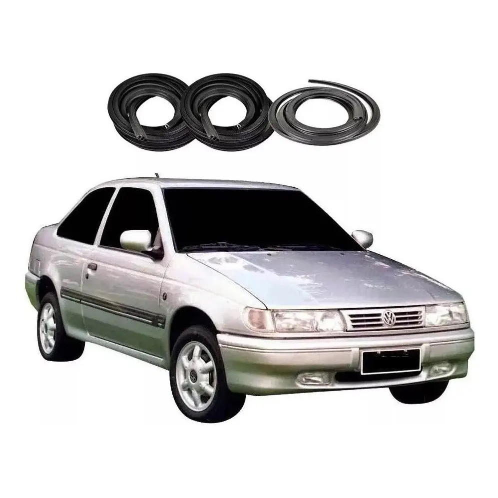 Kit 2 Borrachas Portas + Mala Vw Logus 1993 1994 1995 1996