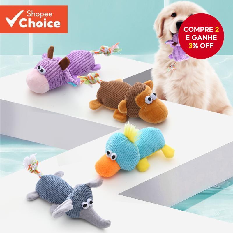 Brinquedo Para Mastigar Cachorro , Formato De Animal Fofo , Moagem De Dentes , Acessório Durável Animais De Estimação