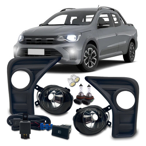 Kit Farol Milha Neblina Saveiro G8 2023 2024 2025