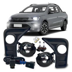 Kit Farol Milha Neblina Saveiro G8 2023 2024 2025