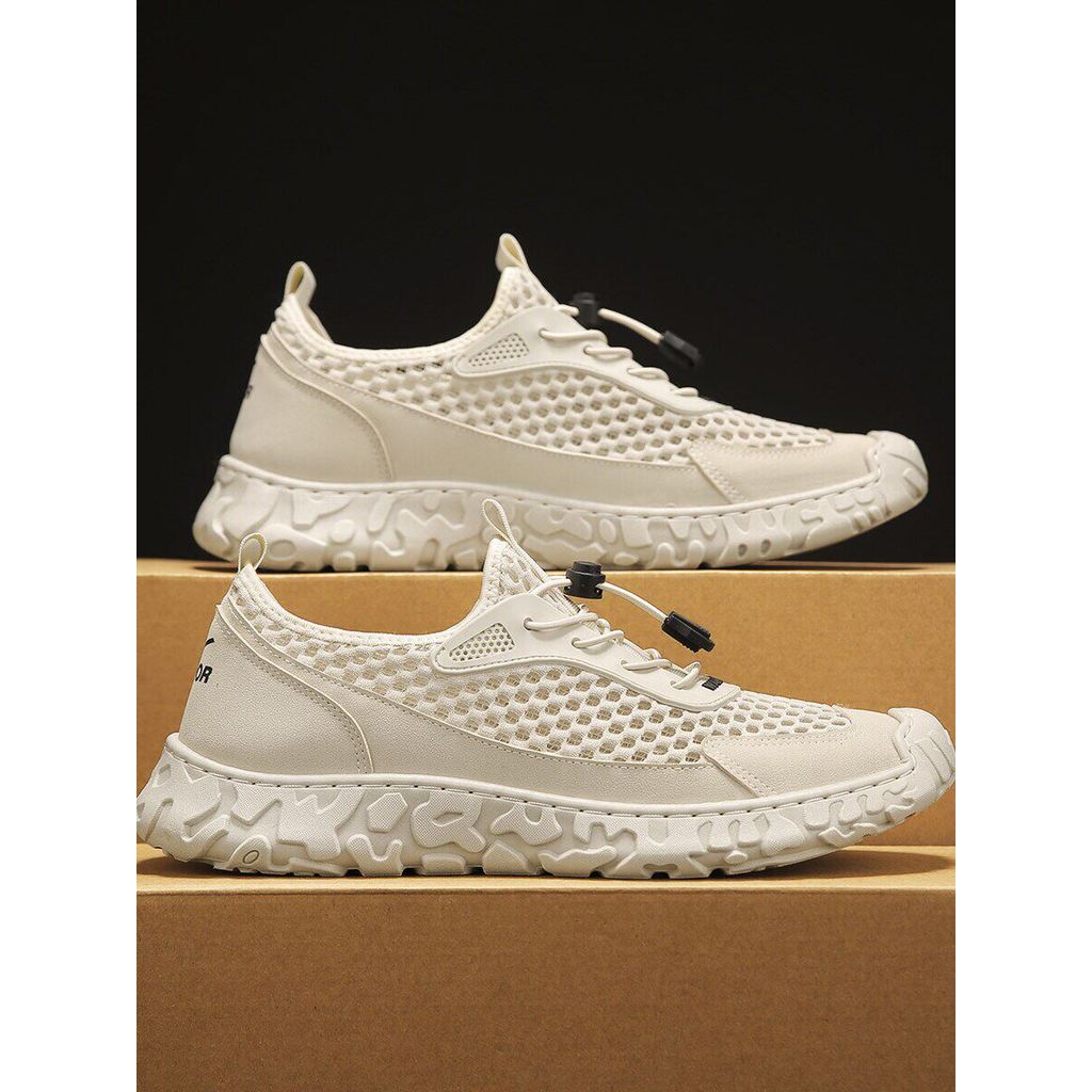 Puxar para trás sapatos masculinos 2024 novo estilo verão respirável sapatos esportivos masculinos vadear rio-Up sapatos