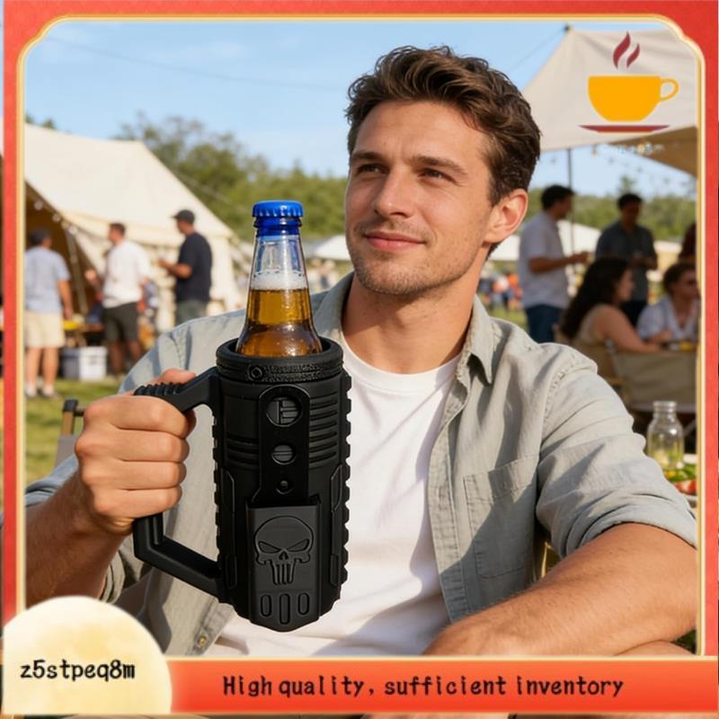 Manga De Isolamento Estilo Para Suporte Portátil De Bebidas Festas , Inclui Abridor De Cerveja E Coozies De Garrafas
