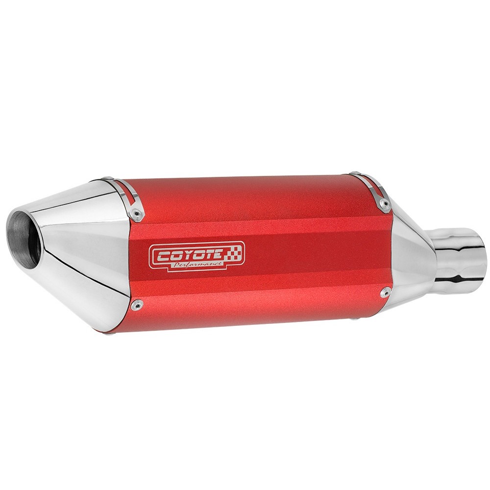 Escape / Ponteira + Coletor Inox Coyote Performance - XTZ Lander 250 ano 2010 em Diante - Yamaha - Vermelho - Mostruário
