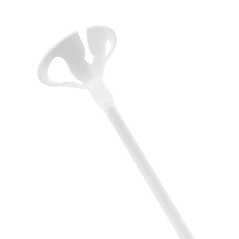 Suporte para Bexiga com Vareta Branco Balão Make+ 12 unidades