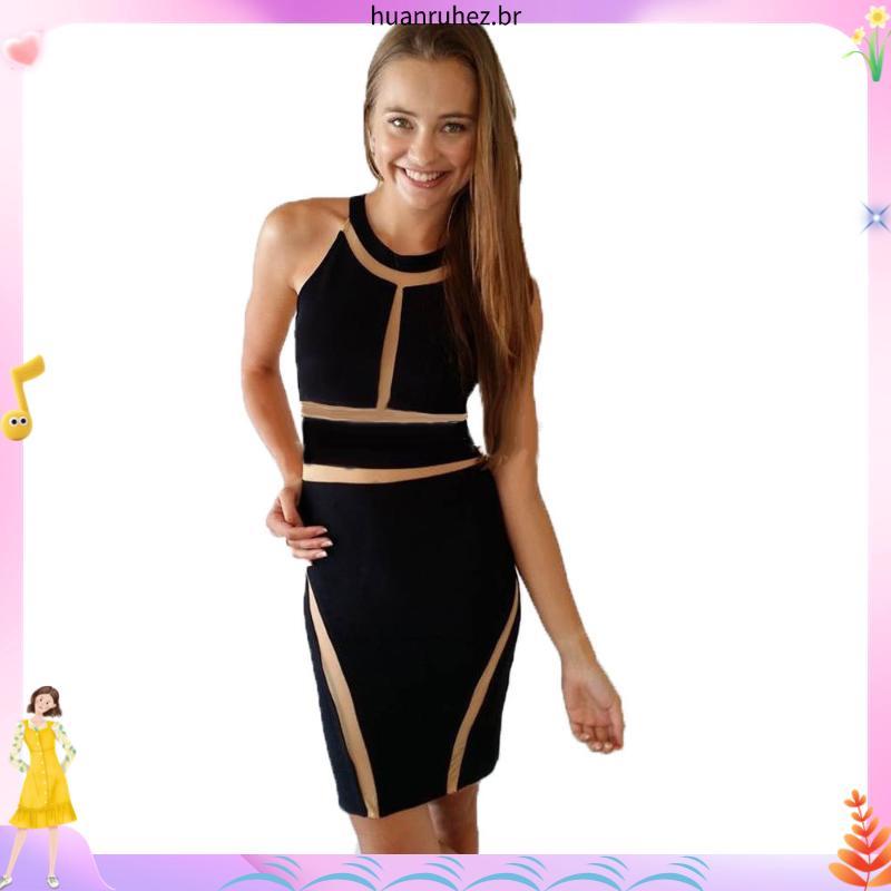 Vestido Melinda com bojo e com detalhes em tule lançamento final de ano vestido colado tubinho midi para festa para bal