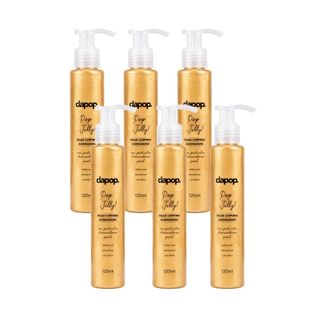 Kit 6 Pop Jelly Gold Geleia Corporal Iluminadora Dapop 120ml