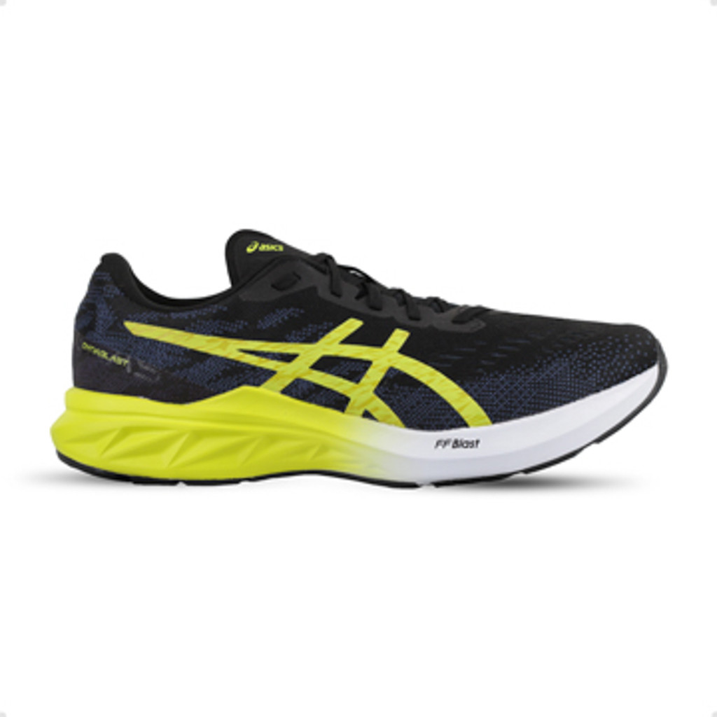 Tênis Asics Dynablast 3 Preto e Verde - Masculino