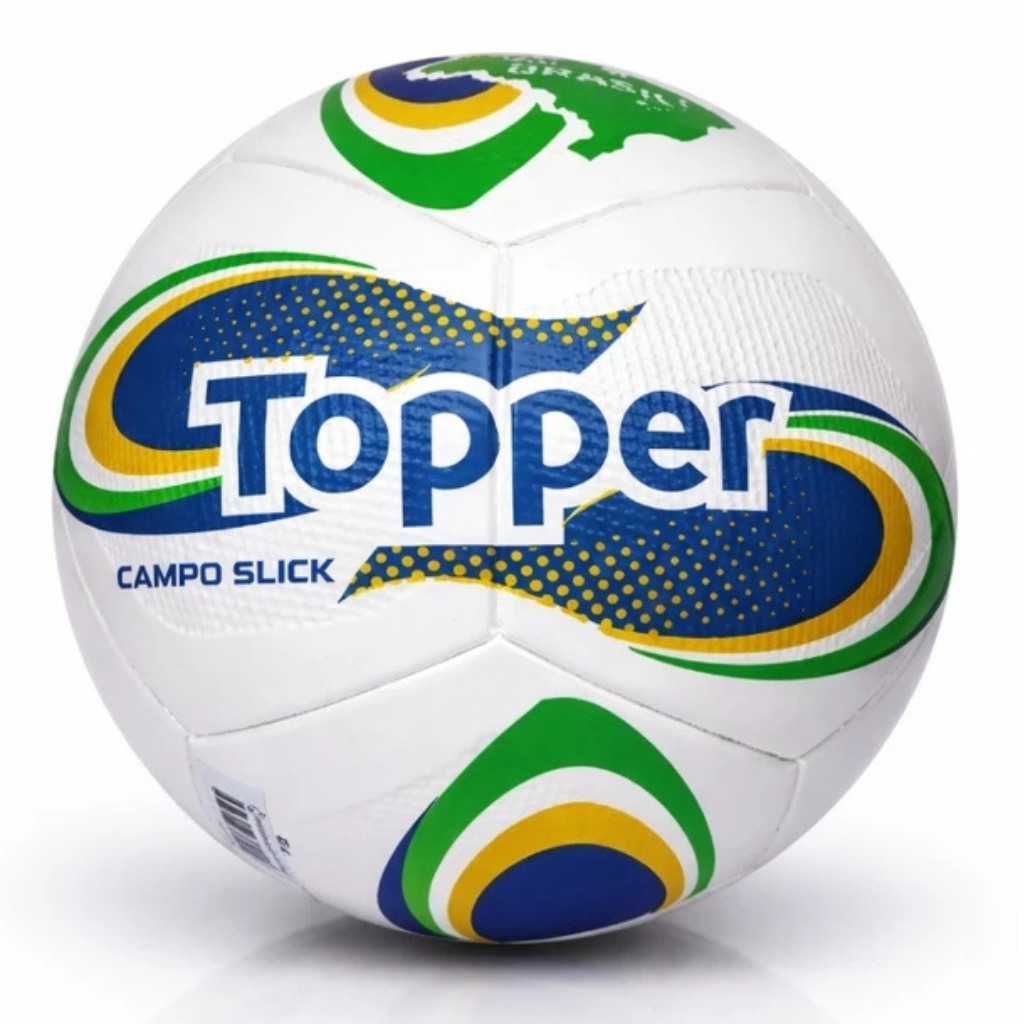 Bola de Futebol Topper Campo Slick - Vai Brasil 2026 Original