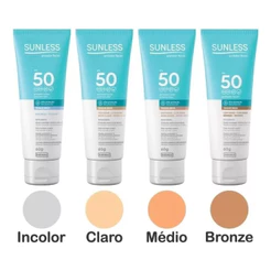 Protetor Solar Facial Sunless FPS 50 Toque Seco 60g - Envio Imediato