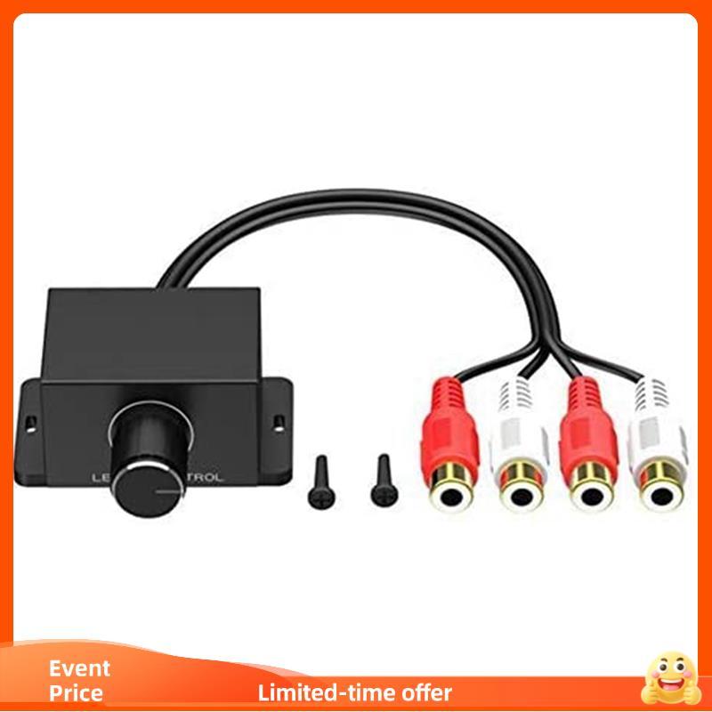Amplificador De Áudio Mini Adaptador De Botão De Carro Interior Impulso Controle De Volume Estéreo Digital Remoto Univer