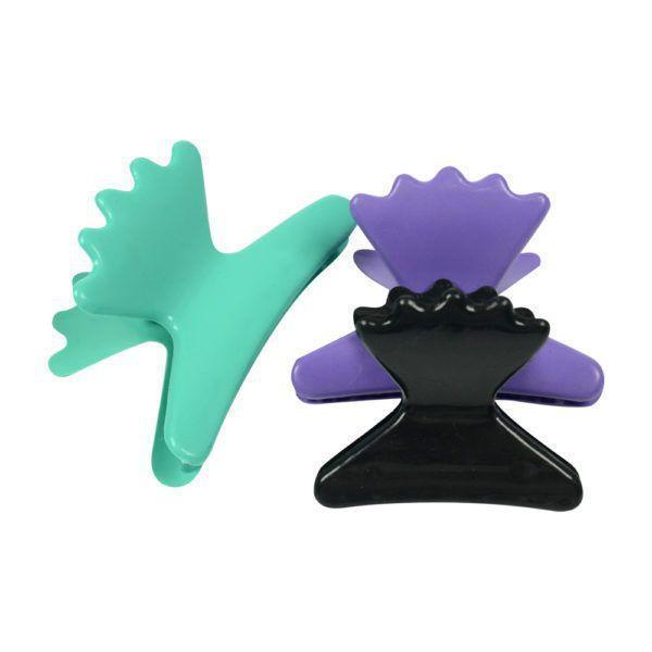 Kit Prendedor Cabelo Plástico Clip Piranha Cabelereiro C/6